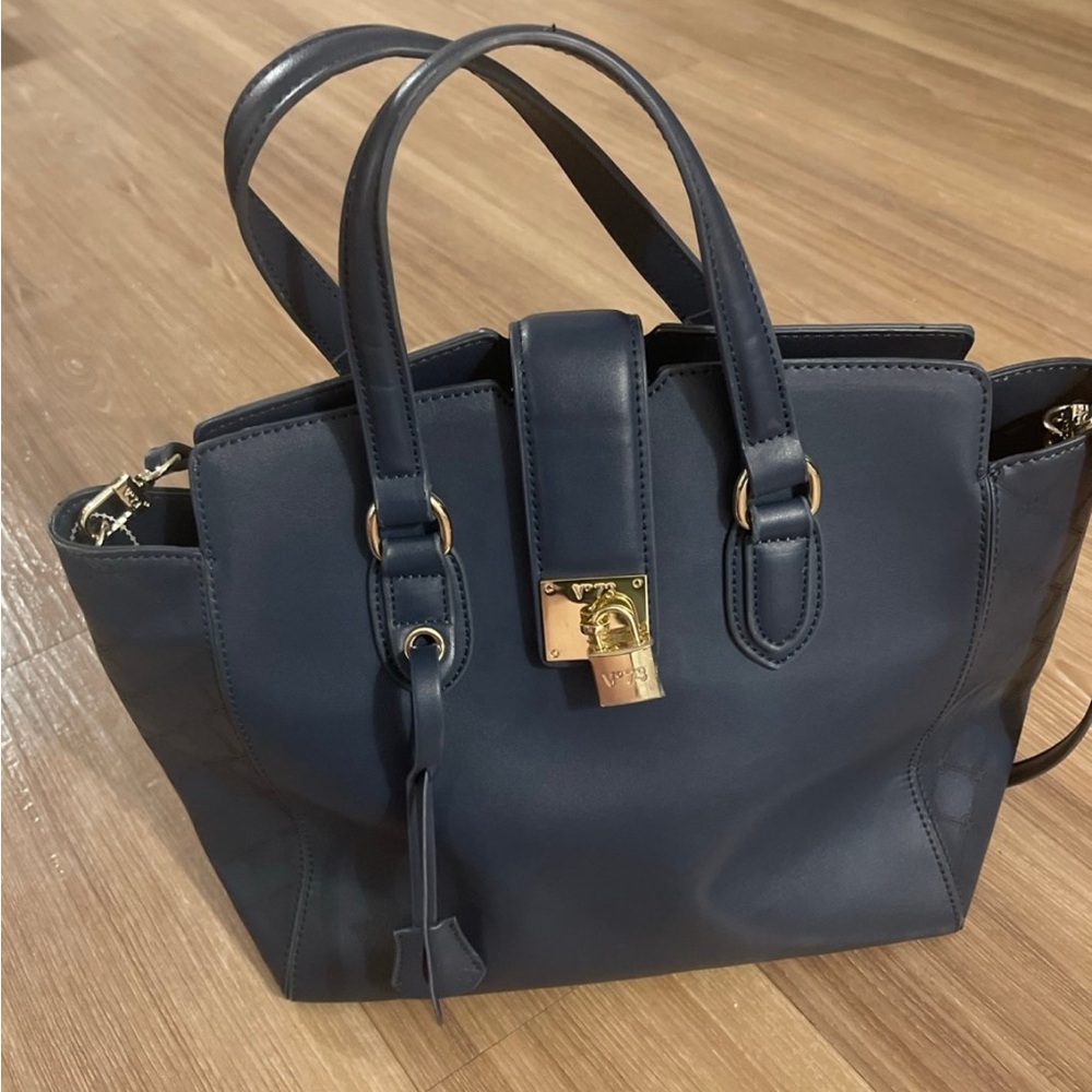 V73 Elegant Navy Blue Handbag